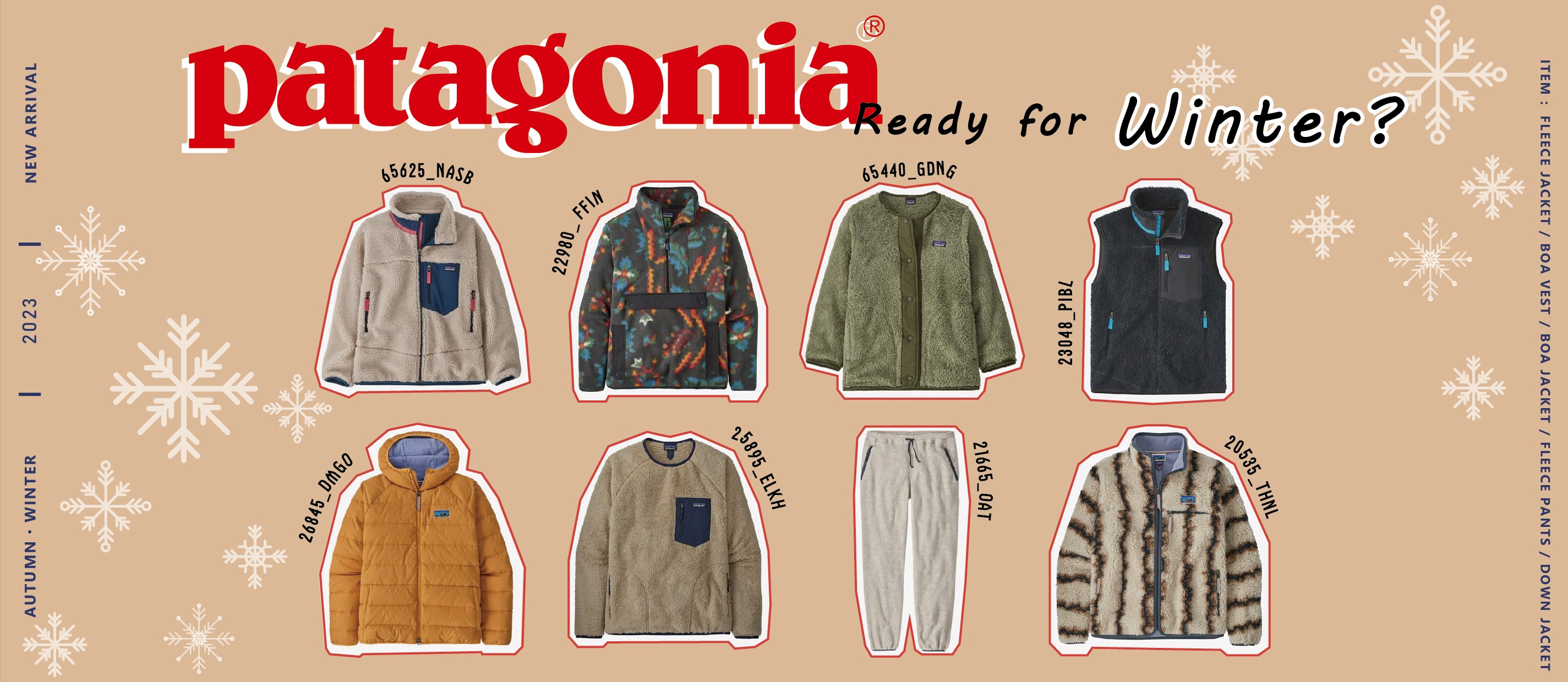 23AW NEW ARRIVAL・Ready for Winter? PATAGONIA